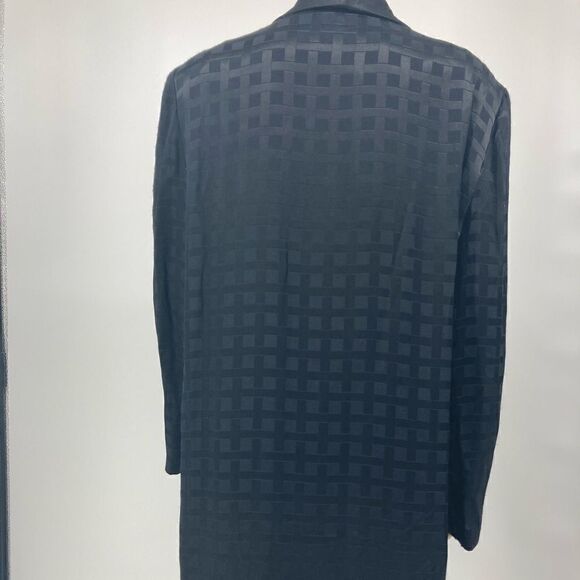 R & M Richards by Karen Kwong Two in One Long Light Cardigan/ Top Black Size 16 - Picture 4 of 7